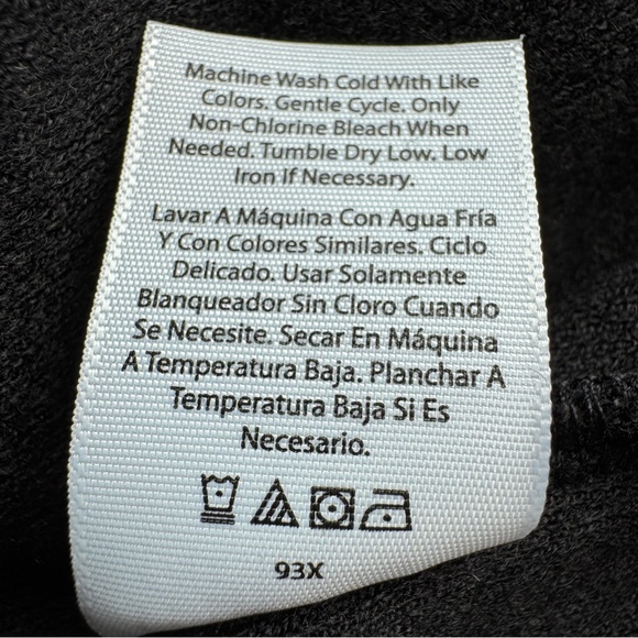 TIME AND TRU Belted Coatigan S Black Open Front Longline Duster Pockets Casual - Picture 11 of 12